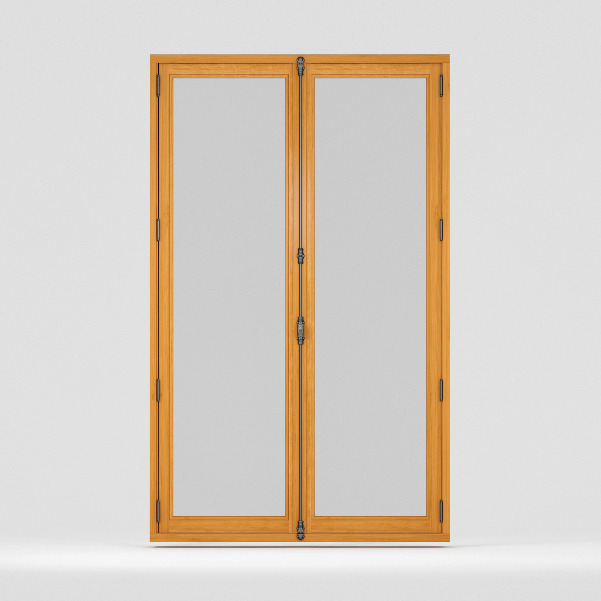 Porte-fenêtre Bois FT60 bois exotique lasure naturelle face