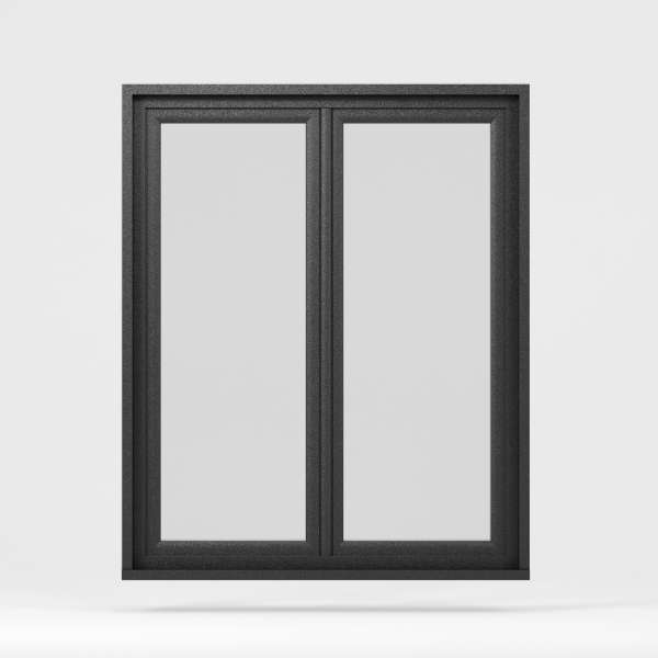 Fenêtre PVC 72mm plaxé 8022 Brun noir arrière