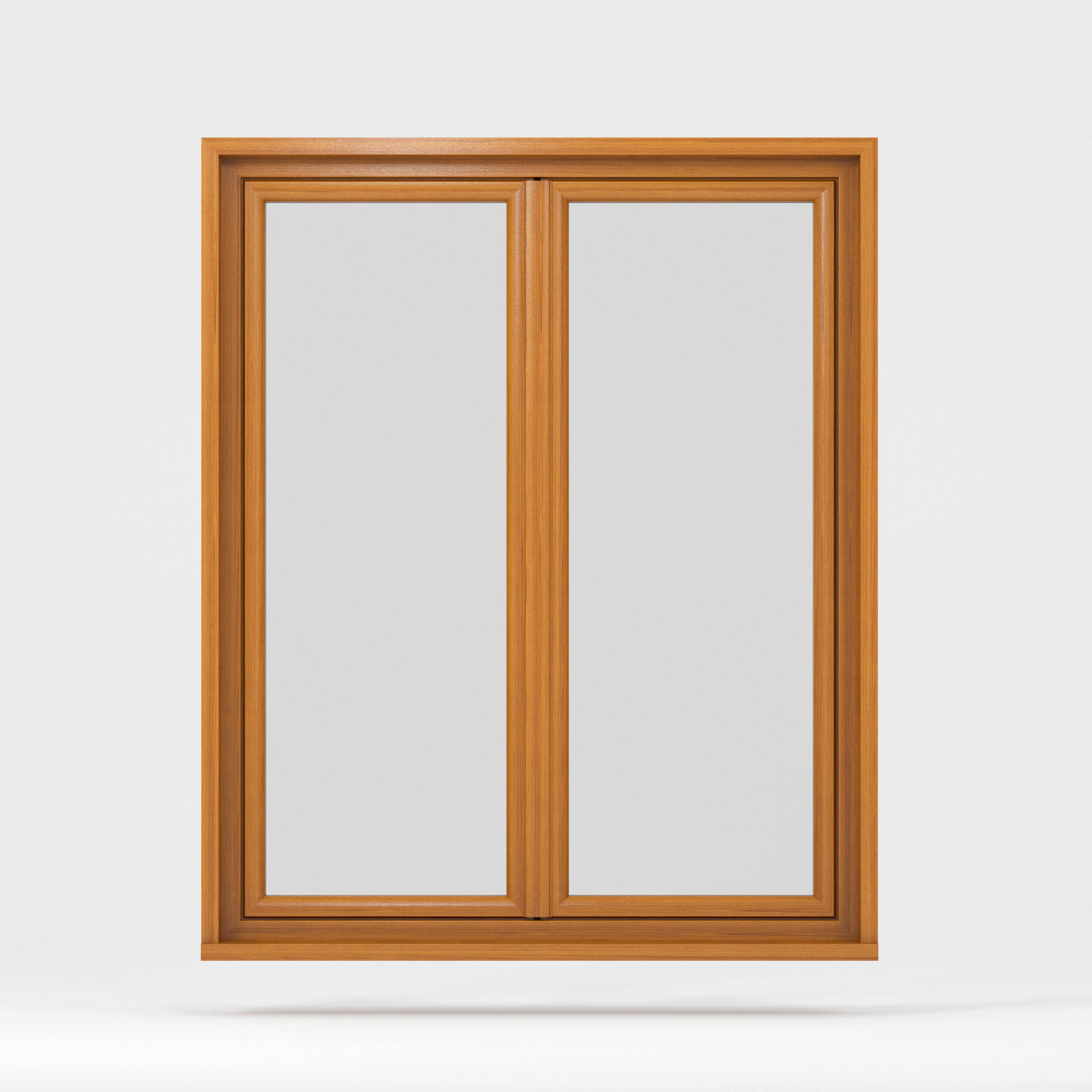 Fenêtre PVC 83mm plaxé Chêne doré arrière