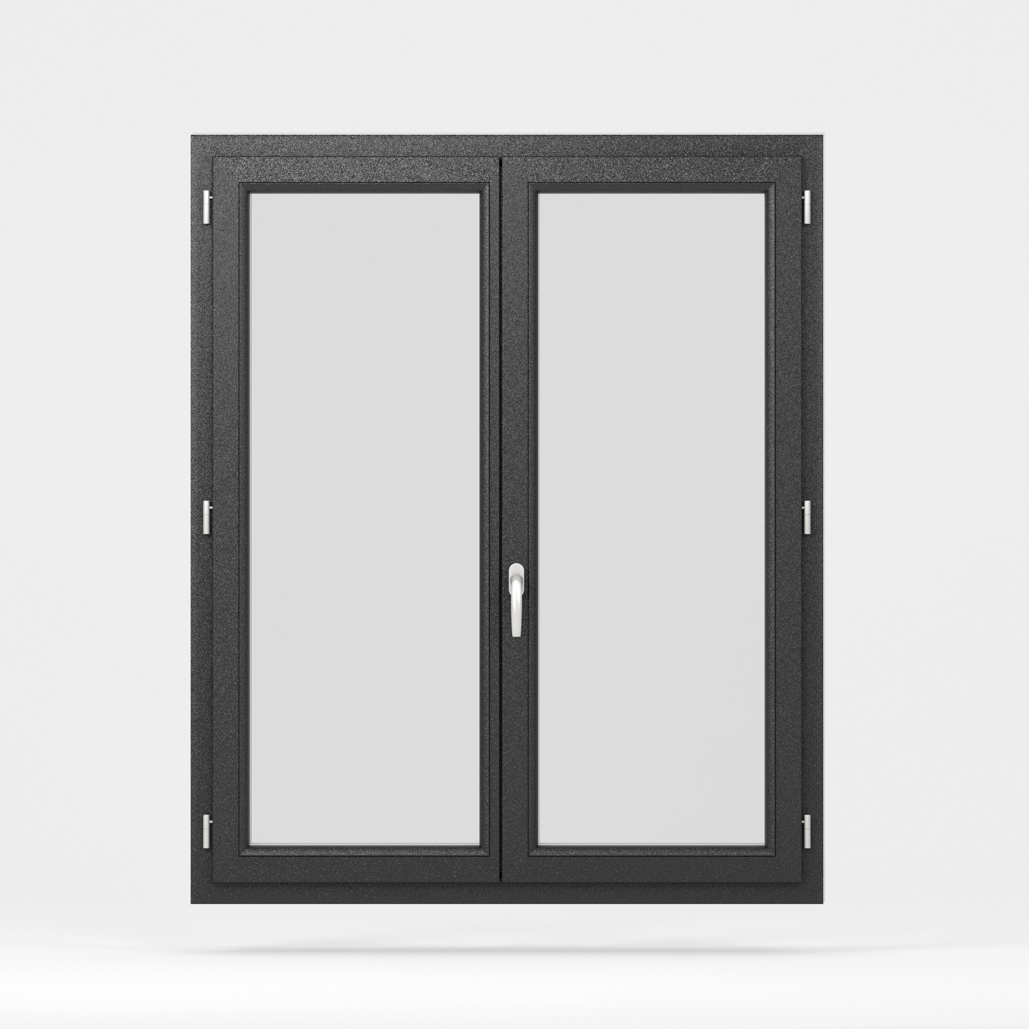 Fenêtre PVC 72mm plaxé 8022 Brun noir face